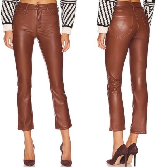 MOTHER Denim - Mother vegan leather mid rise dazzler ✨✨Host Pick✨✨